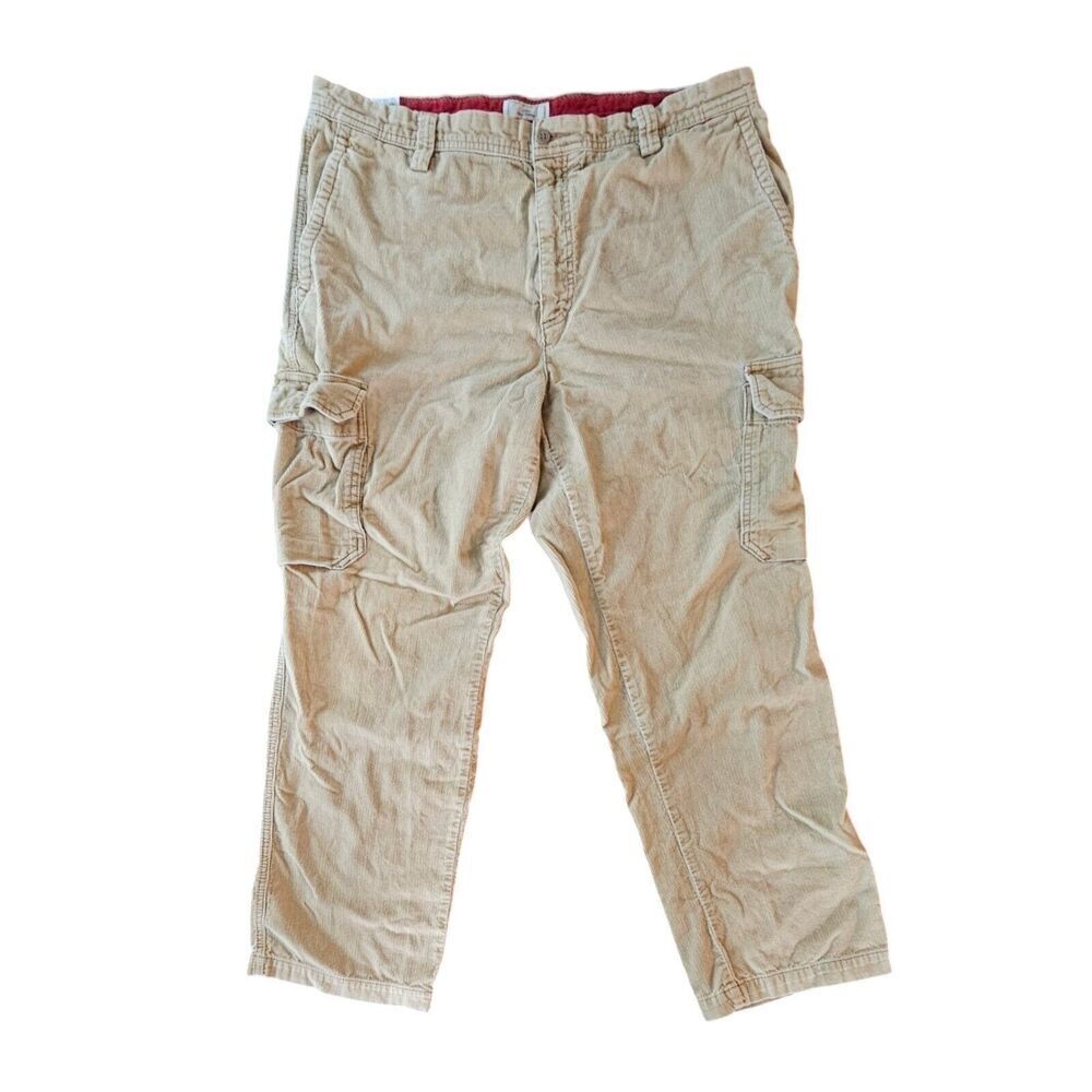 Vintage Y2K Dockers Corduroy Cargo Pants Skater Preppy Baggy Loose 40x32